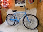 1974 Schwinn Speedster Mens 3-SPEED Opaque Blue Cruiser Bicycle Collegiate Racer. Fixed Price $249.95.