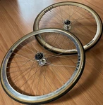 Araya Super Aero SA-30 Njs Dura-ace 7600 Track Racing Wheel Set 700C Chrome Rtr. Fixed Price $1000.00.