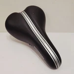 Schwinn Bicycle Viscount SVT-7 Black Saddle Seat W/grey Stripe Small Tear. Fixed Price $17.09.