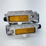 Vintage Sr Sakae SP-250 Pedals Eroica Silver Flat Fixie Race 9/16 A56. Fixed Price $16.49.