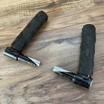 Retro Mtb Wedge Clamp Bar Ends With Onza Porcipaws Grips Black. Fixed Price $69.99.