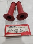 Old School Bmx Grips Ogk 76-6R Red Japan Nos 25MM Both. Fixed Price $29.90.