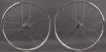 Hand Built Plus + Son Archetype Silver Phil Wood Track Hubs Wheelset. Fixed Price $899.00.