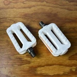 White Union Junior Bicycle Pedals 9/16" Fits Murray Raleigh Huffy & Other Nos. Fixed Price $14.99.