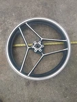 Harley/suzuki Motorcycle Bike 20" Aluminum & Black Spoked Rim. Fixed Price $202.10.