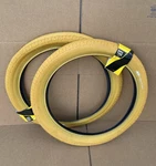 Gt Bike Tires Bmx LP-5 Size 20 2.35" Yellow Gum 110 Psi Logo Tread Pair. Fixed Price $49.95.