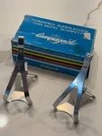 Vintage Campagnolo Superlight Toe Clips 0990/06 Medium Nos. Fixed Price $109.00.