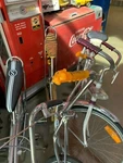 Orange Esso Tiger Bicycle Handle Bar Grips Vintage Pair New Schwinn Royal Design. Fixed Price $39.00.