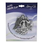 Pewter Finish Granddaughter Please Drive Safely Guardian Angel Visor Clip. Fixed Price $15.98.