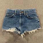 Vintage 80S Lee Riders Women's Denim Shorts Jorts Cutoff Mid Wash 27. Fixed Price $24.99.