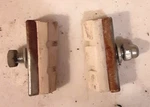 Huffy Disney Princess Girls Bike - Brake Pads Pair, White, Some Wear. Fixed Price $9.99.