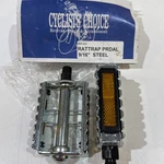 Vintage Cyclists' Choice Steel Rat Trap Pedals 9/16" W/ Reflectors 655-432 Nos. Fixed Price $18.77.