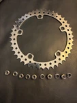 New Chrome 44T 130BCD Sprocket Chainwheel Old School Bmx Sugino Gt Mongoose. Fixed Price $25.00.