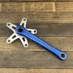 Vintage Team Schwinn Bmx Crank Arm Blue 170MM Right 110 Bcd Sugino Maxy Sting. Fixed Price $155.99.