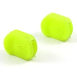 Cinelli Florescent Yellow Toe Strap End Buttons Backwards Winged Logo, Pair. Fixed Price $9.00.