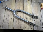 Old School Bmx Fork Threaded 1983 Dated Akisu Chrome Frame. Fixed Price $137.99.