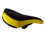 Velo Bike Seat Black Yellow Bicycle Saddle And Clamp- Nos. Fixed Price $13.95.