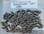 Vintage Diamond Skiptooth Chain 56" Prewar Tank Bike Schwinn Bicycle 1"LINKTRACK. Fixed Price $180.00.