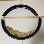Nos Vintage Schwinn Bicycle Fender Set Blue White Stripe Balloon Tire Bike Usa. Fixed Price $179.99.