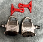 Look MP-90 Mountain Bike Pedals W/cleats. Fixed Price $15.00.