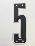 1980S Nos Haro Push Pin Number "5" Five Tech Digital Display Panel Plate Bmx. Fixed Price $40.95.