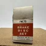 NIC75 Genuine Brake Disc Set - Made Japan New Open Box. Fixed Price $9.95.