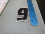 Old School Bmx Ati Silver Black Plate Race Number# 9 Gt Mongoose Haro. Fixed Price $6.99.