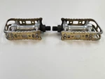 1980S Kkt Lightning Fmx Gold 1/2" Pedals Set R School Bmx. Fixed Price $59.95.