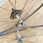Vintage Shimano Sante 700C Wheelset Araya Ctl 370 Rims Hb Fh 5000 Qr Skewers. Fixed Price $299.95.