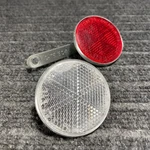 Vintage Cat Eye Round Front White Rear Red Reflector RR-210-A-2 Japan Bicycle. Fixed Price $18.00.