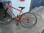 Mongoose Alta 29" Mountain Bike Orange/black V-brake Steel Frame Adjustable Seat. Fixed Price $105.00.