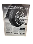 1977 Dunlop Gold Seal Tires Ad Vintage Automotive Wheel Print. Fixed Price $5.21.