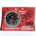 Nos Stewart Warner Usa Western Flyer Bicycle Speedometer Tachometer Mileage. Fixed Price $249.93.