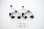 Vintage Dia Compe Edge Brake Caliper Set Silver Brs 400 Short Reach Road Bike. Fixed Price $28.98.