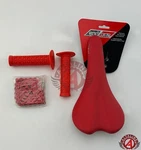 Package Deal: Bicycle Seat Grips Chain Red Bmx Road Fixie Mtb Cycling Bikes.. Fixed Price $42.47.