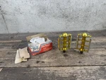 Nos Gold Bmx Pedals Cycle Pro 9/16 Vintage School Rat Trap. Fixed Price $299.00.