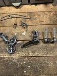 1950S Campagnolo Gran Sport Rear Derailleur, Shifter, 1ST Gen Record Front Mech. Fixed Price $165.04.