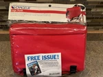 Vintage Nos Schwinn Voyageur Bicycle Cargo Trunk Bag Red Insulated 1988. Fixed Price $44.99.