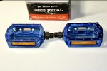 Nos Old School Bmx Mks BM-15 9/16 Pedals Blue With Box.. Fixed Price $199.00.