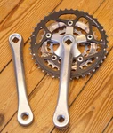 Shimano Deore Xt Crankset 175 FC-M737 Vintage Square Taper Yeti Klein 90S. Fixed Price $106.25.