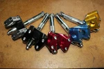 Evil Double Clamp Bmx Cruiser Slant Stem Old School 26 Red Color Cook Bro. Fixed Price $98.00.