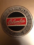 Columbia Bicycle Headbadge Quality Embroidered Patch About 3.25" Sew Iron. Fixed Price $8.95.