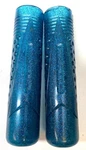 New Old Stock Western Flyer Space Age Bicycle Grips Glitter Blue Hunt Wilde. Fixed Price $24.99.