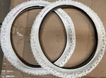 Schwinn White Bike Tires 20"X 2.25 Pair Old School. Fixed Price $19.99.