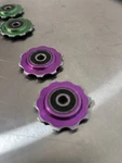 Bullseye Jockey Wheels /pulleys Sealed Bearing Purple Pair- 90'S Mtb. Fixed Price $45.00.