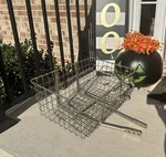 Vintage Wald Schwinn Bicycle Large Front Basket With Brackets 21 X 15 10. Fixed Price $102.50.