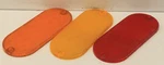 Three Vintage Sate-lite 24 SAE-A-70 SAE-A-75 Amber & Red Vehicle Reflectors. Fixed Price $12.97.
