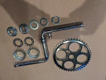 4 Hole Sprocket Schwinn 5 Speed Cruiser, 6&1/2" Cranks Bottom Bearing Kit. Fixed Price $39.99.