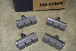 (4) Dia-compe New Threaded Brake Pads Gray Matter Color Road Bicycle (2 Pair). Fixed Price $19.98.