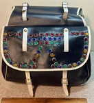 Vintage 1960S Jeweled Leatherette Bicycle Saddle Bags Schwinn Phantom Bike Nm. Fixed Price $249.99.